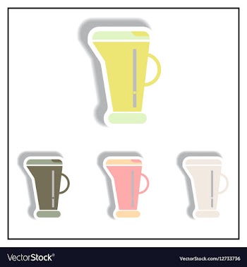 Collection of in paper sticker vector image