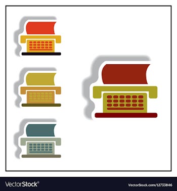 Collection of in paper sticker vector image