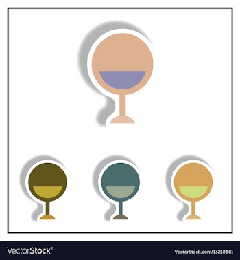 Collection of in paper sticker vector image