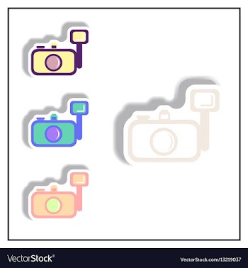 Collection of in paper sticker vector image