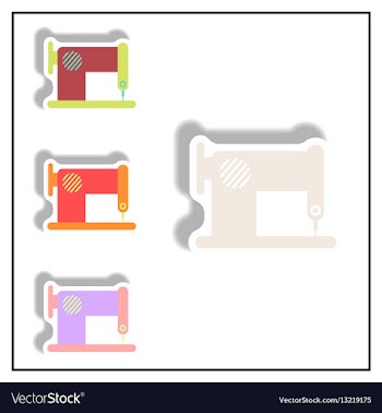 Collection of in paper sticker vector image