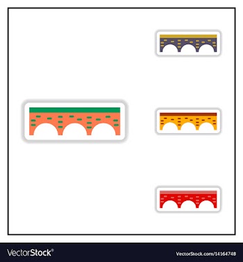 Collection of in paper sticker vector image