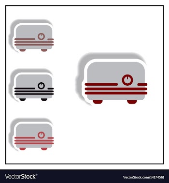 Collection of in paper sticker vector image