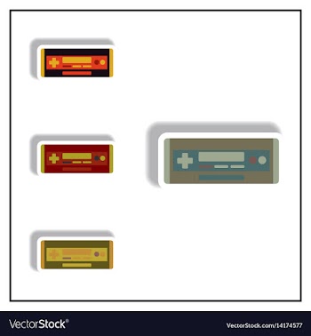 Collection of in paper sticker vector image