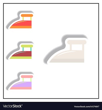 Collection of in paper sticker vector image