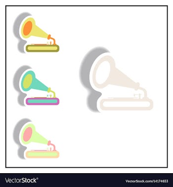 Collection of in paper sticker vector image