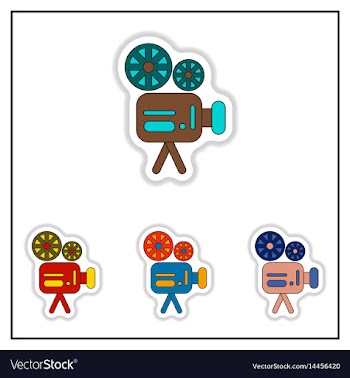 Collection of in paper sticker vector image