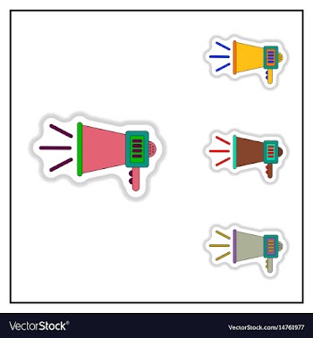 Collection of in paper sticker vector image