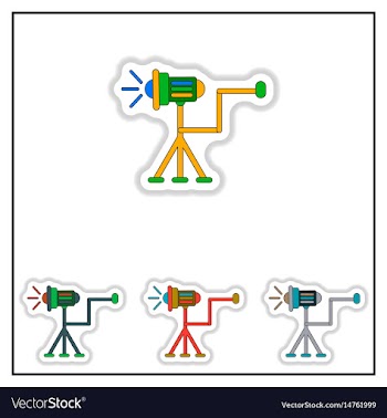 Collection of in paper sticker vector image