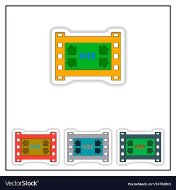 Collection of in paper sticker vector image