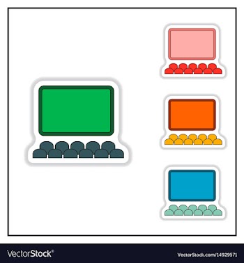 Collection of in paper sticker vector image