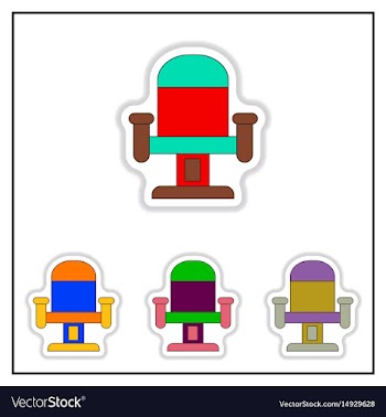 Collection of in paper sticker vector image