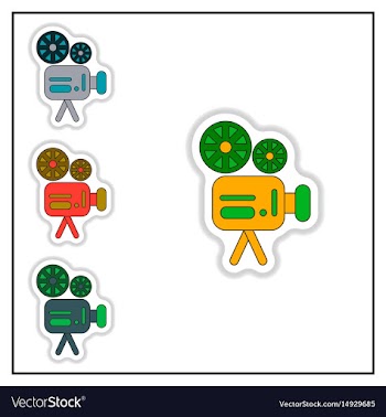 Collection of in paper sticker vector image