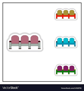 Collection of in paper sticker vector image