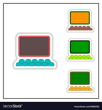 Collection of in paper sticker vector image
