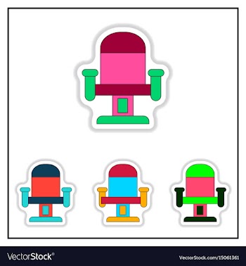 Collection of in paper sticker vector image