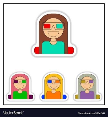 Collection of in paper sticker vector image
