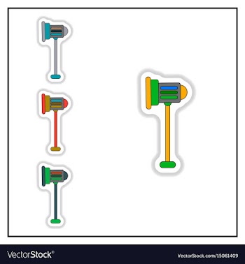 Collection of in paper sticker vector image