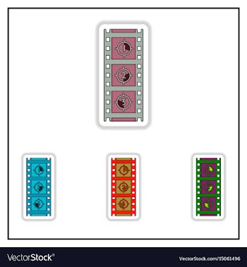 Collection of in paper sticker vector image