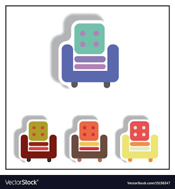 Collection of in paper sticker vector image
