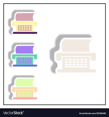 Collection of in paper sticker vector image