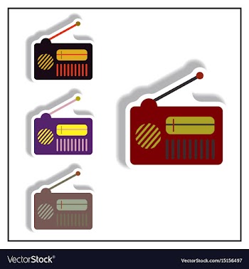 Collection of in paper sticker vector image