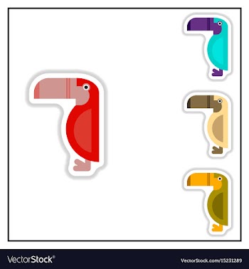 Collection of in paper sticker vector image
