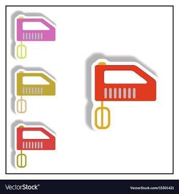 Collection of in paper sticker vector image