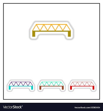 Collection of in paper sticker vector image