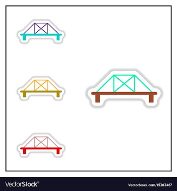 Collection of in paper sticker vector image