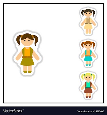 Collection of in paper sticker vector image