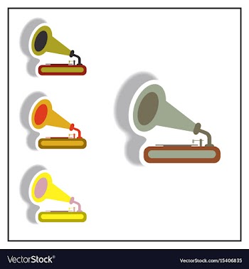 Collection of in paper sticker vector image