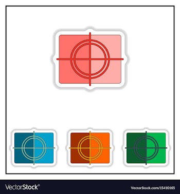 Collection of in paper sticker vector image