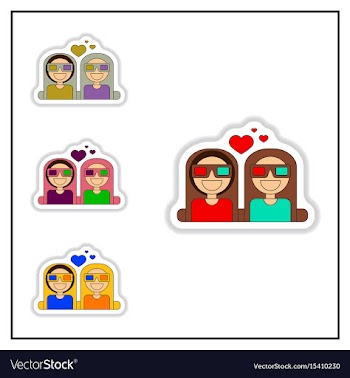 Collection of in paper sticker vector image