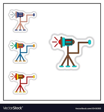 Collection of in paper sticker vector image