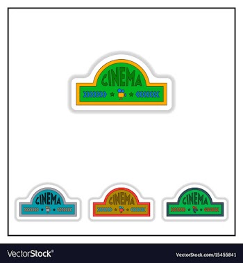 Collection of in paper sticker vector image