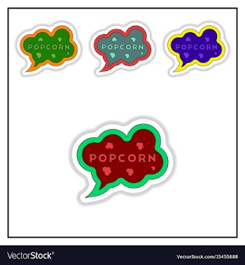 Collection of in paper sticker vector image