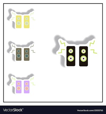 Collection of in paper sticker vector image