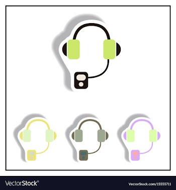 Collection of in paper sticker vector image