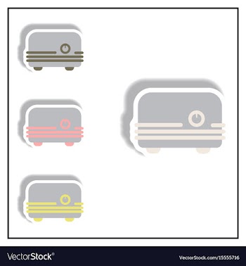 Collection of in paper sticker vector image