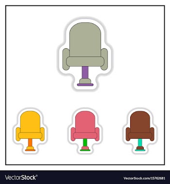 Collection of in paper sticker vector image