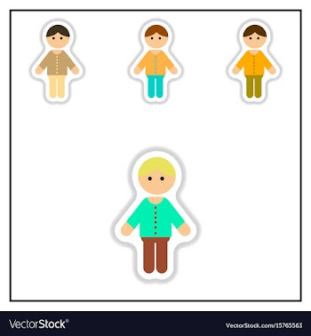 Collection of in paper sticker vector image