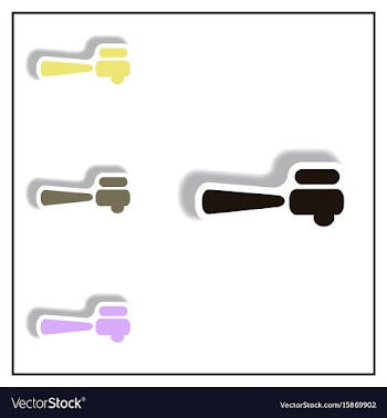Collection of in paper sticker vector image
