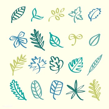 Collection of leaf doodles illustration | Free stock vector - 428450