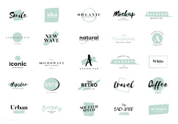 Collection of logos and branding vector | Free stock vector - 466358