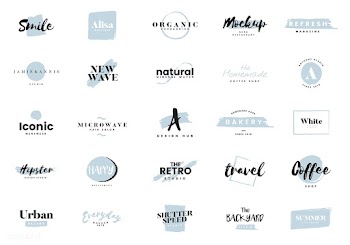 Collection of logos and branding vector | Free stock vector - 466513