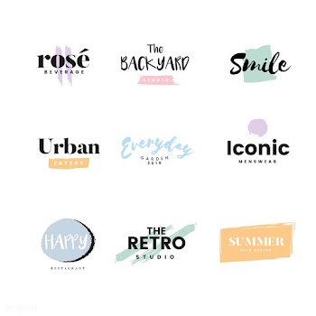 Collection of logos and branding vector | Free stock vector - 466581