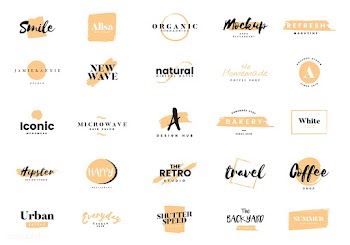 Collection of logos and branding vector | Free stock vector - 466584