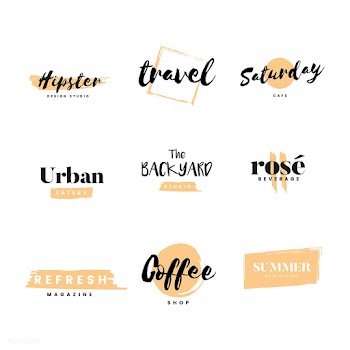 Collection of logos and branding vector | Free stock vector - 466592