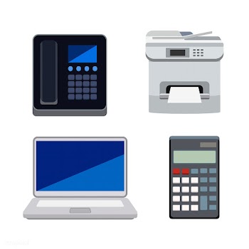 Collection of machines used in offices isolat.. | Free stock vector - 393813